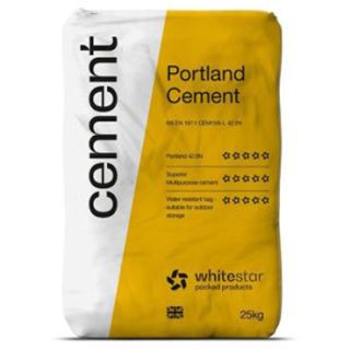 Whitestar Cement 42.5N 25kg Plastic Bag 