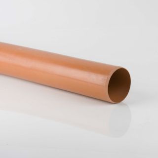 110mm Underground BS Pipe Plain Ended 3m B4001