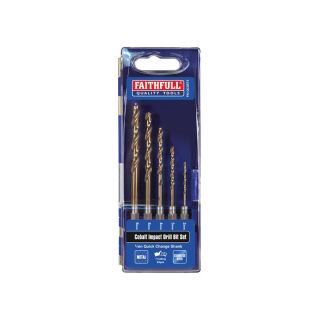 Cobalt Impact Drill bit Set Quick Change