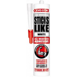 Evo-Stik Sticks Like All Weather MS Polymer Adhesive White C20