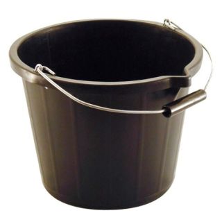 4 Gallon Black Plastic Bucket 
