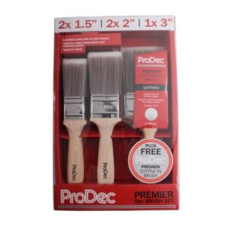 6pc Premier Synthetic Brush Set + Free Woodworker Brush