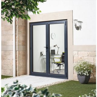 Aluvu External French Pre-finished Anthracite Grey Door 1495x2095mm