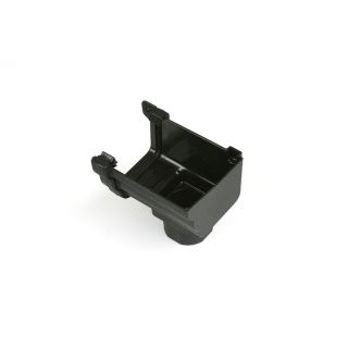 Cascade 106mm Rainwater Stop end Outlet Right Hand Cast Iron Effect Profiled BM-BR856RCI