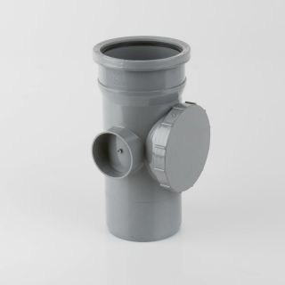 Soil Access Pipe Grey 110mm BS410