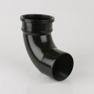 110mm 92.5deg Soil Bend Single Socket Black BS420