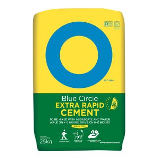 Blue Circle Extra Rapid Cement 25kg Plastic Bag