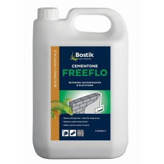 Bostik Cementone Freeflo Waterproofer, Plasticiser & Retarder 5 Litre