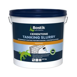 Bostik Cementone Waterproof Tanking Slurry Bucket - Wras Approved Grey 20Kg