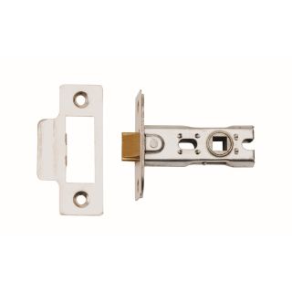 CE Bolt through Tubular Mortice Latch 76mm Polished Stainless Steel