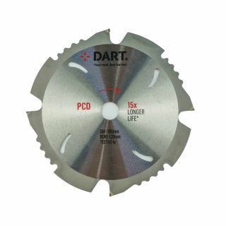 DART PCD Fibre Cement Saw Blade 165mmx20x4