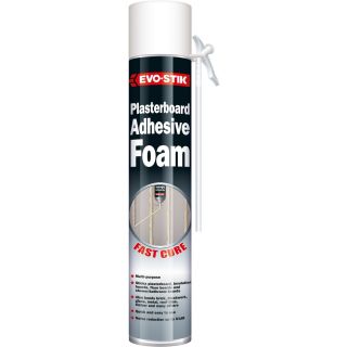 Evo-Stik Plasterboard Adhesive Foam Fast Cure Straw 750ml