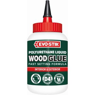 Evo-Stik Resin 'W'  5 Minute Polyurethane Waterproof Wood Adhesive D4 Clear 500ml