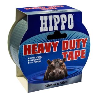 Hippo Heavy Duty Tape 50mm x 50m Silver