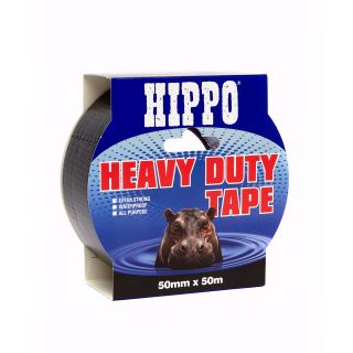 Hippo Heavy Duty Tape 50mm x 50m Black