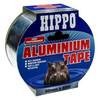 Hippo Aluminium Tape 50mm x 45m Silver