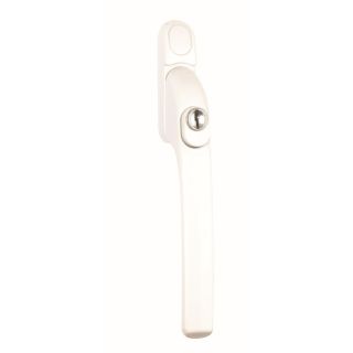 Inline Espag Window Handle White c/w 43mm Fixed Spindle