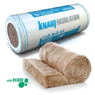Knauf Insulation Loft Roll 44 (Combi-cut) 100mm (Pack 13.89m2)