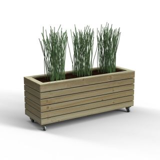 Linear Planter - Long with Wheels