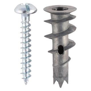 Metal Speed Plugs  & Screws Zinc 31.5mm (pk75)