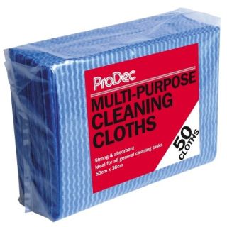 Multi Purpose Cleaning Cloths Blue 50pk