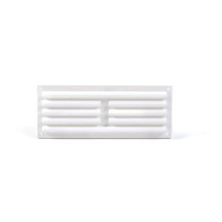 9x3 Plastic Internal Louvre Grille Vent Fly Screen White