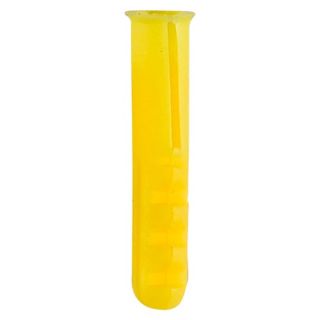 Plastic Plugs Yellow 25mm 100no.