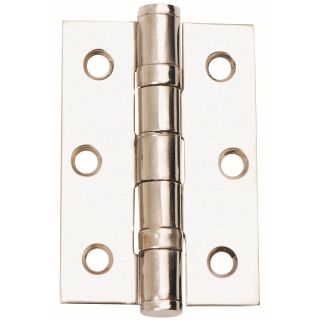 Polished Stainless Steel Ball Beaing butt Hinges 76mm x 50mm 