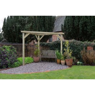 Slatted Corner Pergola