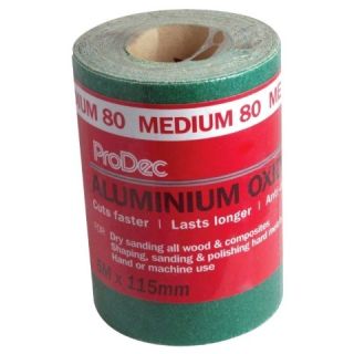 Sandpaper Roll Green 80G 115mm x 5m