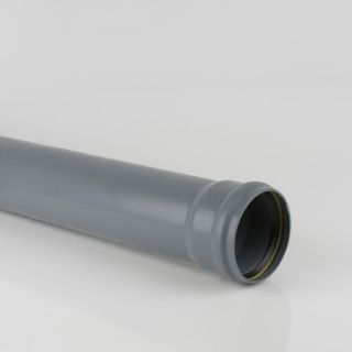 Soil Pipe Single Socket 110mm 3m Grey BS414G